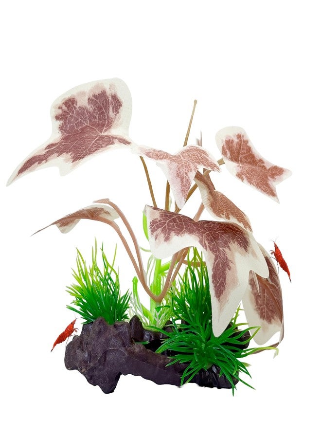 CTWPets Betta Driftwood Decor - Soft Silk Aquarium Plant for Betta Fish, Shrimp, and Tropical Tanks - Safe, Vibrant Aquascape Decoration (Cream Marble) - Image 1